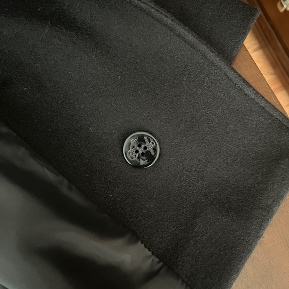 MDP Maria De Pinto (Made in U.S.A.) Women’s Black Winter Pea Coat – Size Large - Picture 12 of 12